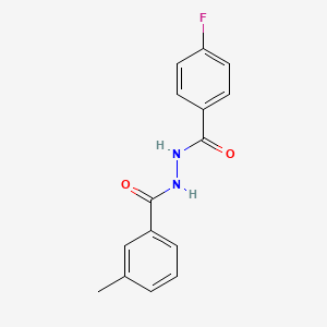 molecular formula C15H13FN2O2 B15042164 N'-(4-fluorobenzoyl)-3-methylbenzohydrazide 