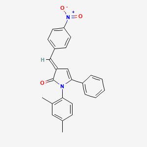 (3E)-1-(2,4-dimethylphenyl)-3-(4-nitrobenzylidene)-5-phenyl-1,3-dihydro-2H-pyrrol-2-one