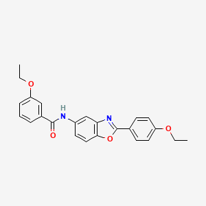 molecular formula C24H22N2O4 B15042173 3-ethoxy-N-[2-(4-ethoxyphenyl)-1,3-benzoxazol-5-yl]benzamide 