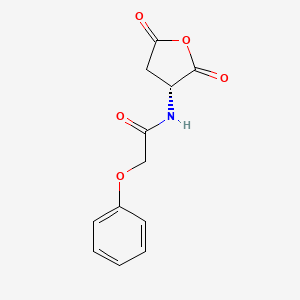 molecular formula C12H11NO5 B1504220 (R)-N-(2,5-Dioxotetrahydrofuran-3-yl)-2-phenoxyacetamide CAS No. 4515-22-4