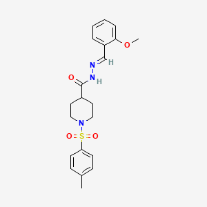 N'-[(E)-(2-methoxyphenyl)methylidene]-1-[(4-methylphenyl)sulfonyl]piperidine-4-carbohydrazide