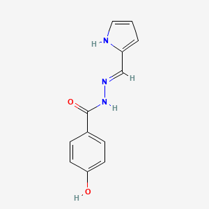 4-hydroxy-N'-[(E)-1H-pyrrol-2-ylmethylidene]benzohydrazide