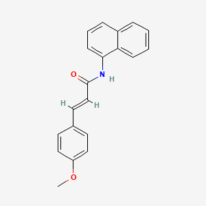 molecular formula C20H17NO2 B15042215 (2E)-3-(4-methoxyphenyl)-N-(naphthalen-1-yl)prop-2-enamide 