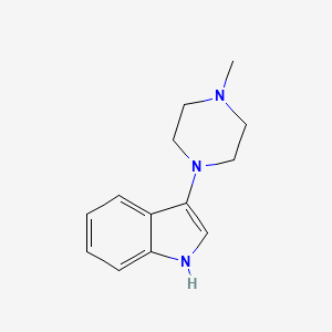 molecular formula C13H17N3 B1504229 3-(4-甲基哌嗪-1-基)-1H-吲哚 CAS No. 859164-44-6
