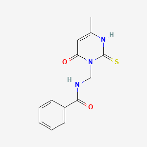 N-((2-Mercapto-4-methyl-6-oxo-1(6H)-pyrimidinyl)methyl)benzamide