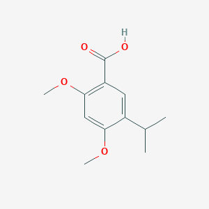 molecular formula C12H16O4 B1504230 5-异丙基-2,4-二甲氧基苯甲酸 CAS No. 888216-48-6