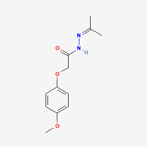 2-(4-methoxyphenoxy)-N'-(propan-2-ylidene)acetohydrazide