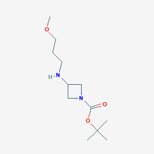 molecular formula C12H24N2O3 B1504231 tert-Butyl 3-((3-methoxypropyl)amino)azetidine-1-carboxylate CAS No. 887581-35-3