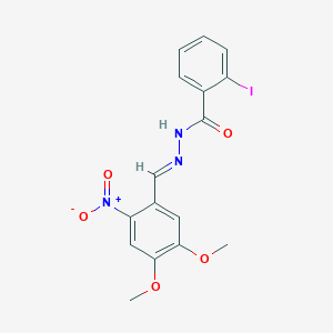 N'-[(E)-(4,5-dimethoxy-2-nitrophenyl)methylidene]-2-iodobenzohydrazide