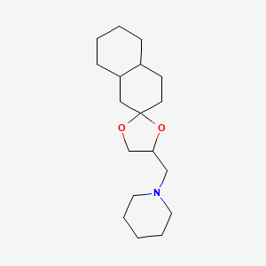 molecular formula C18H31NO2 B15042357 1-(Octahydro-spiro[[1,3]dioxolane-2,2'-naphthalen]-4-ylmethyl)-piperidine 