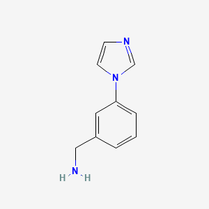 molecular formula C10H11N3 B1504237 (3-(1H-Imidazol-1-YL)phenyl)methanamine CAS No. 1311315-11-3