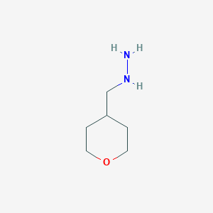 ((Tetrahydro-2H-pyran-4-yl)methyl)hydrazine