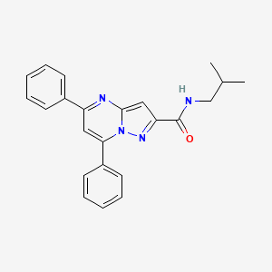 N-(2-methylpropyl)-5,7-diphenylpyrazolo[1,5-a]pyrimidine-2-carboxamide