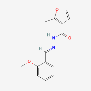 N'-[(E)-(2-methoxyphenyl)methylidene]-2-methylfuran-3-carbohydrazide