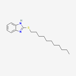 molecular formula C18H28N2S B15042433 2-(undecylsulfanyl)-1H-benzimidazole 