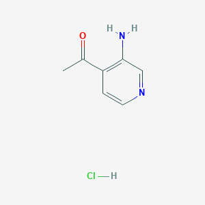 molecular formula C7H9ClN2O B1504248 1-(3-Aminopyridin-4-YL)ethanone hydrochloride CAS No. 1185292-85-6