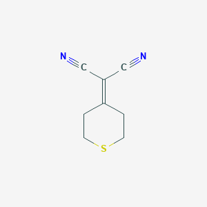 molecular formula C8H8N2S B1504250 2-(2H-Thiopyran-4(3H,5H,6H)-ylidene)malononitrile CAS No. 62702-80-1