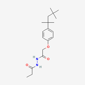 N'-{2-[4-(2,4,4-trimethylpentan-2-yl)phenoxy]acetyl}propanehydrazide