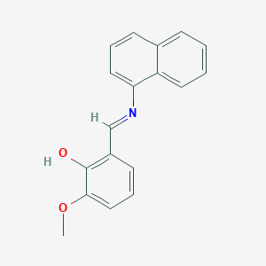 2-methoxy-6-[(E)-(naphthalen-1-ylimino)methyl]phenol