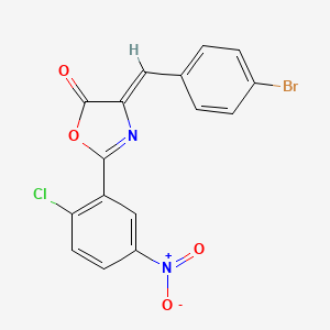 (4Z)-4-(4-bromobenzylidene)-2-(2-chloro-5-nitrophenyl)-1,3-oxazol-5(4H)-one