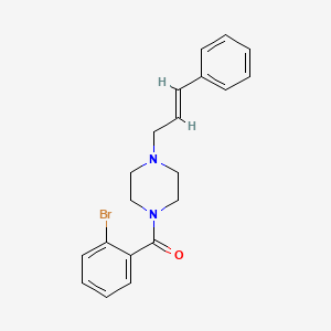 (2-bromophenyl){4-[(2E)-3-phenylprop-2-en-1-yl]piperazin-1-yl}methanone