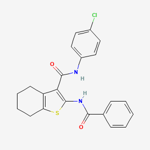 2-benzamido-N-(4-chlorophenyl)-4,5,6,7-tetrahydro-1-benzothiophene-3-carboxamide