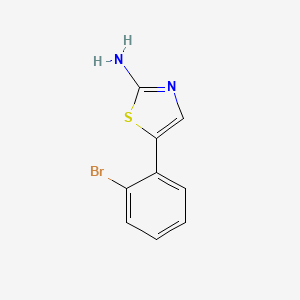 molecular formula C9H7BrN2S B1504256 5-(2-Bromophenyl)thiazol-2-amine CAS No. 1378873-73-4