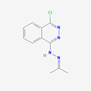 molecular formula C11H11ClN4 B15042563 (1Z)-4-chloro-1-(propan-2-ylidenehydrazinylidene)-1,2-dihydrophthalazine 