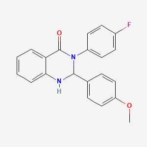 3-(4-Fluorophenyl)-2-(4-methoxyphenyl)-1,2,3,4-tetrahydroquinazolin-4-one