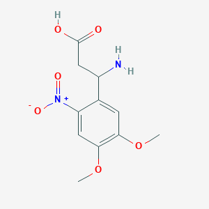 3-Amino-3-(4,5-dimethoxy-2-nitrophenyl)propanoic acid