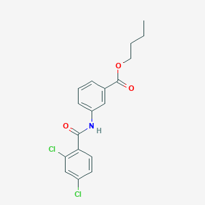 molecular formula C18H17Cl2NO3 B15042614 Butyl 3-[(2,4-dichlorobenzoyl)amino]benzoate 