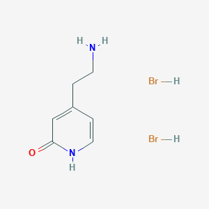 molecular formula C7H12Br2N2O B1504262 4-(2-Aminoethyl)pyridin-2(1H)-one dihydrobromide CAS No. 170026-03-6