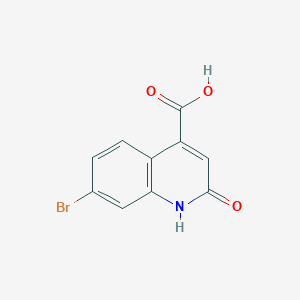 molecular formula C10H6BrNO3 B1504265 7-Bromo-2-oxo-1,2-dihydroquinoline-4-carboxylic acid CAS No. 762260-63-9