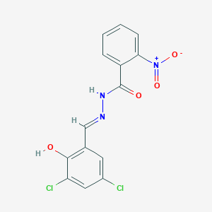 N'-[(E)-(3,5-dichloro-2-hydroxyphenyl)methylidene]-2-nitrobenzohydrazide