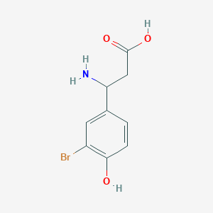 molecular formula C9H10BrNO3 B1504270 3-Amino-3-(3-bromo-4-hydroxyphenyl)propanoic acid CAS No. 682804-40-6