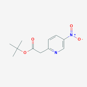 molecular formula C11H14N2O4 B1504273 Tert-butyl 2-(5-nitropyridin-2-YL)acetate CAS No. 790714-73-7