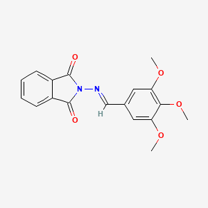 (E)-2-((3,4,5-trimethoxybenzylidene)amino)isoindoline-1,3-dione