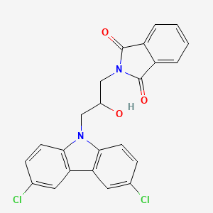 2-[3-(3,6-dichloro-9H-carbazol-9-yl)-2-hydroxypropyl]-1H-isoindole-1,3(2H)-dione