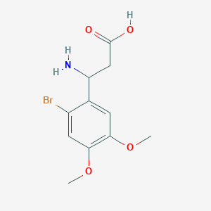 molecular formula C11H14BrNO4 B1504277 3-Amino-3-(2-bromo-4,5-dimethoxyphenyl)propanoic acid CAS No. 773122-00-2