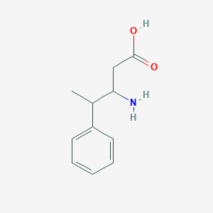 molecular formula C11H15NO2 B1504278 3-Amino-4-phenylpentanoic acid CAS No. 773122-15-9