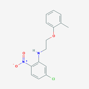 5-chloro-N-[2-(2-methylphenoxy)ethyl]-2-nitroaniline