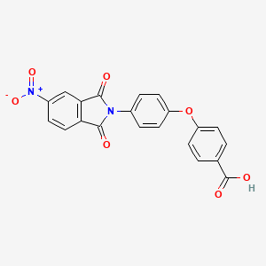 4-[4-(5-nitro-1,3-dioxo-1,3-dihydro-2H-isoindol-2-yl)phenoxy]benzoic acid