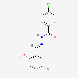 N'-(5-bromo-2-hydroxybenzylidene)-4-chlorobenzohydrazide