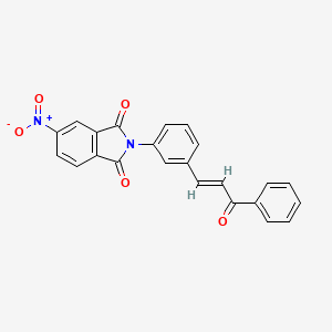 5-nitro-2-{3-[(1E)-3-oxo-3-phenylprop-1-en-1-yl]phenyl}-1H-isoindole-1,3(2H)-dione