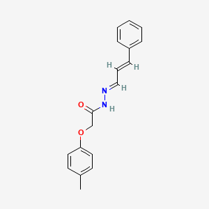 molecular formula C18H18N2O2 B15042839 2-(4-Methylphenoxy)-N'-(3-phenyl-2-propenylidene)acetohydrazide CAS No. 308134-57-8