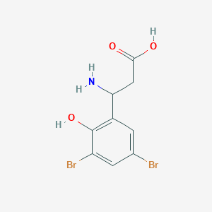 molecular formula C9H9Br2NO3 B1504287 3-Amino-3-(3,5-dibromo-2-hydroxyphenyl)propanoic acid CAS No. 773122-02-4