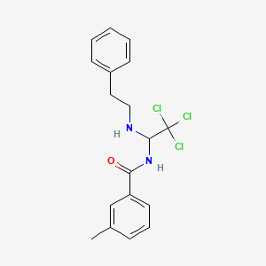 3-methyl-N-{2,2,2-trichloro-1-[(2-phenylethyl)amino]ethyl}benzamide