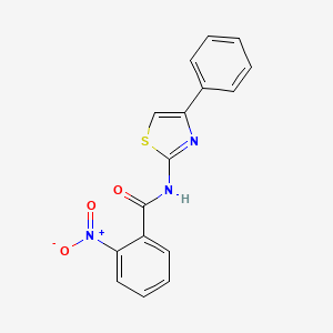 molecular formula C16H11N3O3S B15042908 2-nitro-N-(4-phenyl-1,3-thiazol-2-yl)benzamide 