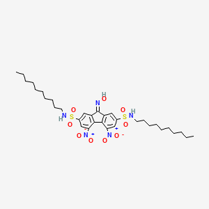 9-Hydroxyimino-4,5-dinitro-9H-fluorene-2,7-disulfonic acid bis-decylamide