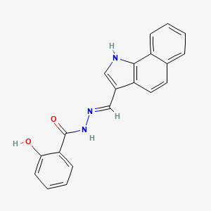 N'-[(E)-1H-benzo[g]indol-3-ylmethylidene]-2-hydroxybenzohydrazide